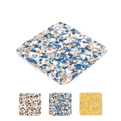 Sada 5 ks hranatých podtácků z korku a EVA pěny