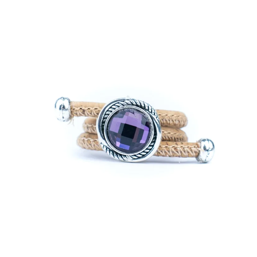 Korkový prsten Crystal