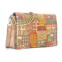 Korková crossbody kabelka Pattern messenger