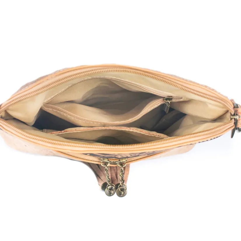 Korková crossbody kabelka Tassel