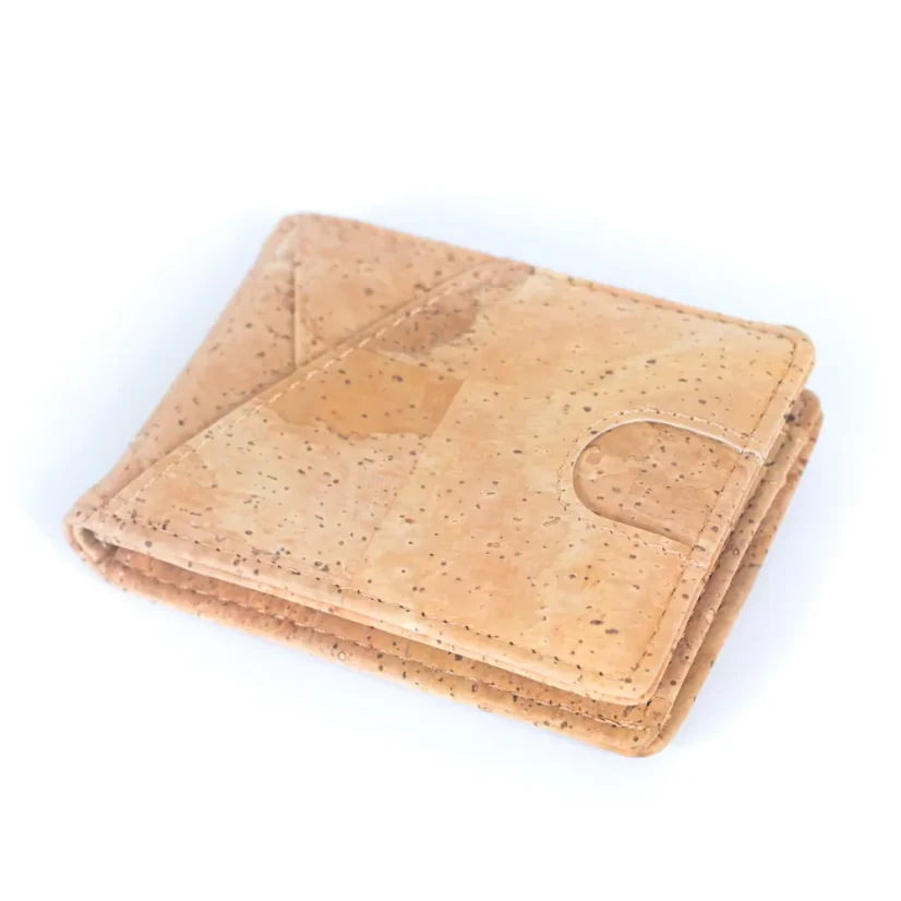 Pánská korková peněženka s klipem Minimalist