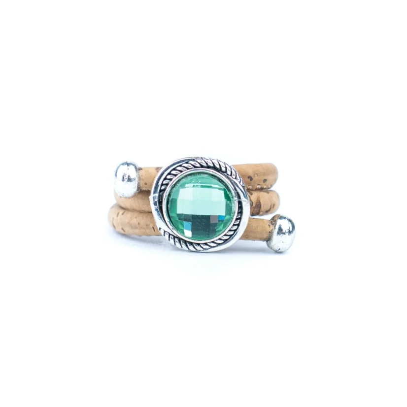 Korkový prsten Crystal