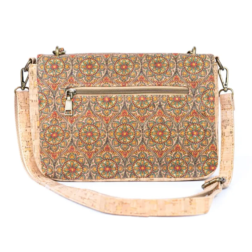 Korková crossbody kabelka Button