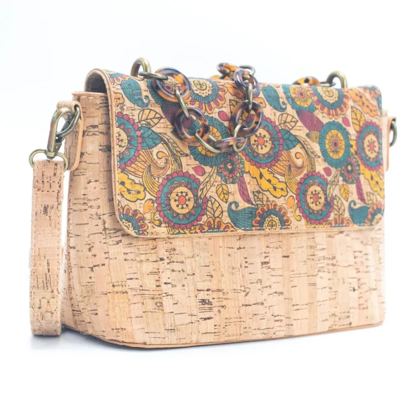 Korková crossbody kabelka Chain