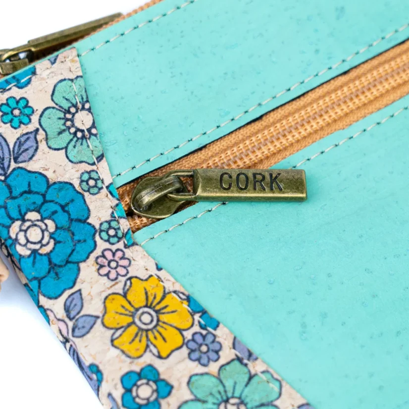 Korková crossbody kabelka Floral Trim