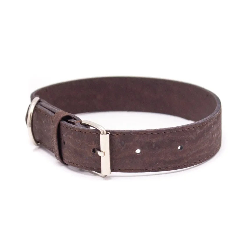 Korkový obojek pro psy Elegant brown