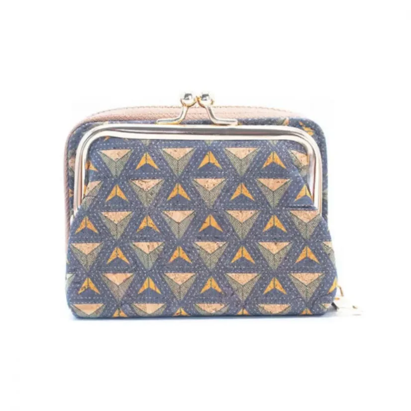 Korková peněženka na mince a kreditní karty Floral Print