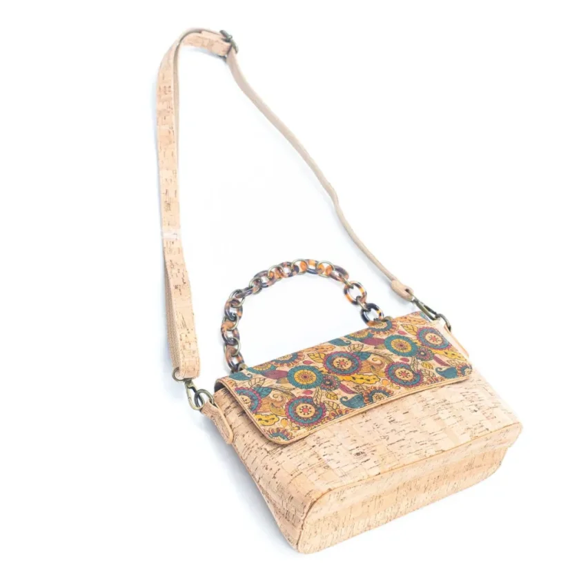 Korková crossbody kabelka Chain