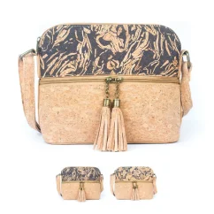 Korková crossbody kabelka Tassel