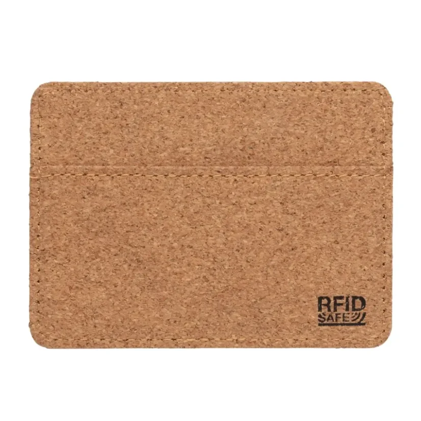 Korkové pouzdro na karty s RFID