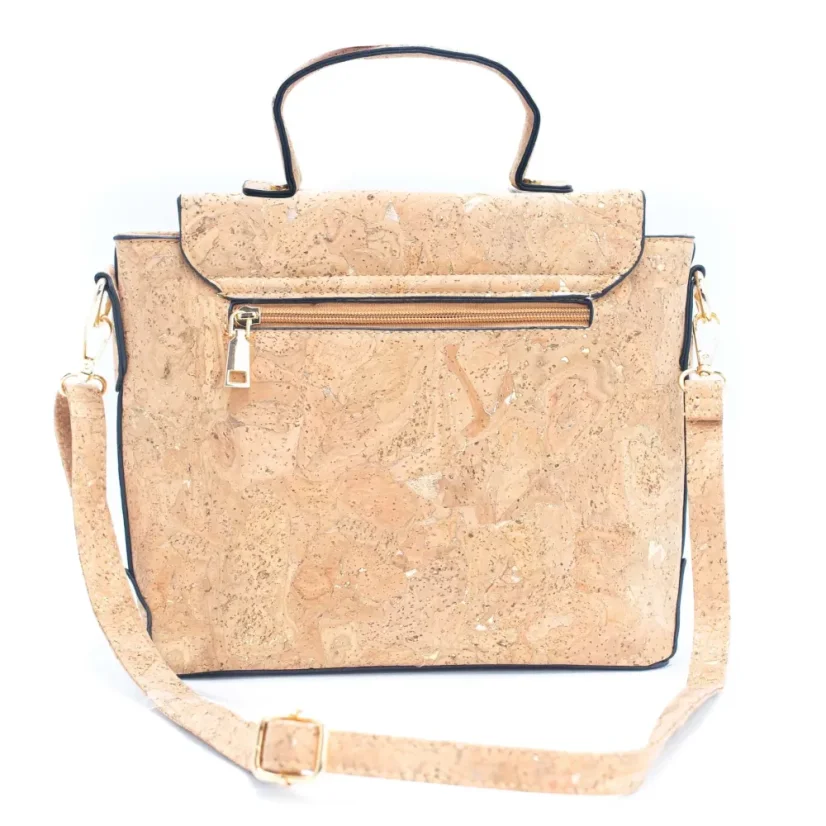 Korková kabelka Satchel gold