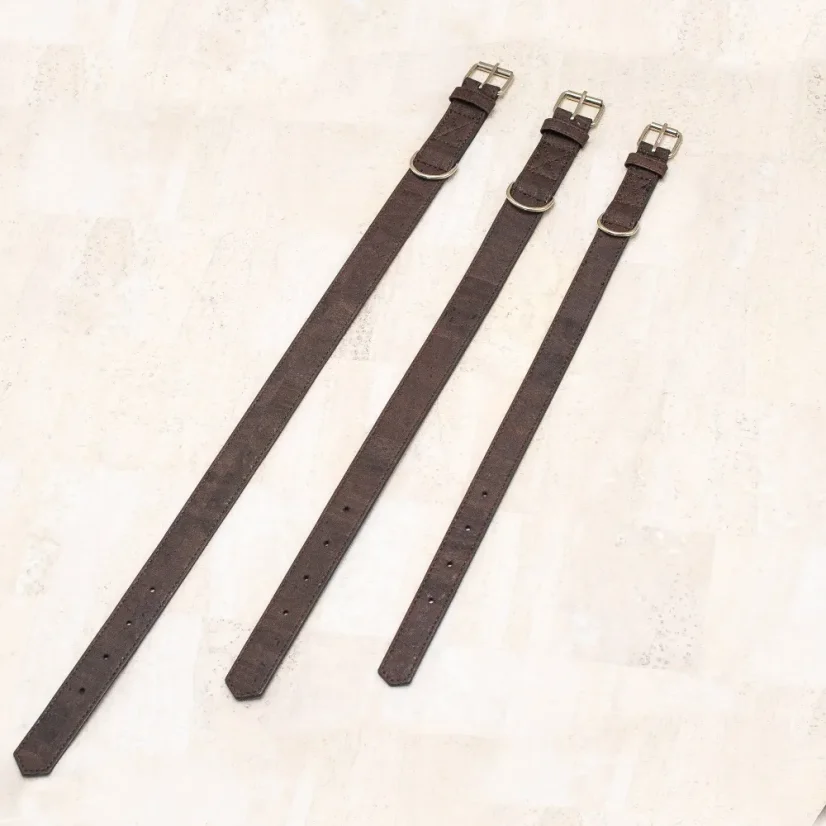 Korkový obojek pro psy Elegant brown