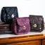 Korková crossbody kabelka Golden Accents - Barva: Tmavě hnědá