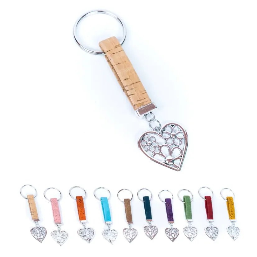 Korková klíčenka Color