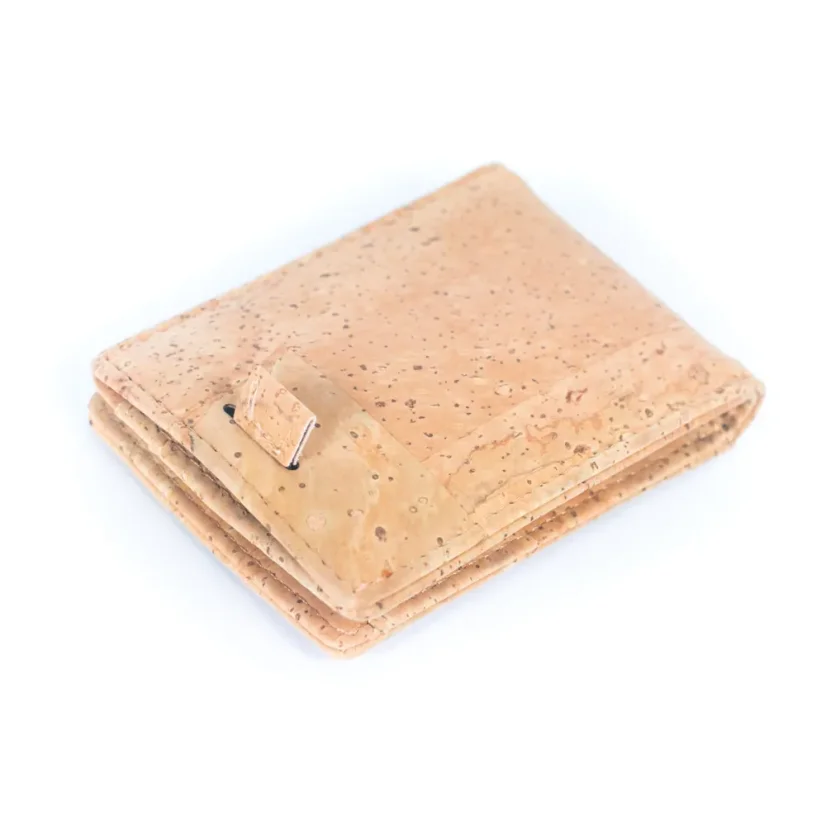 Pánská korková peněženka s klipem Minimalist