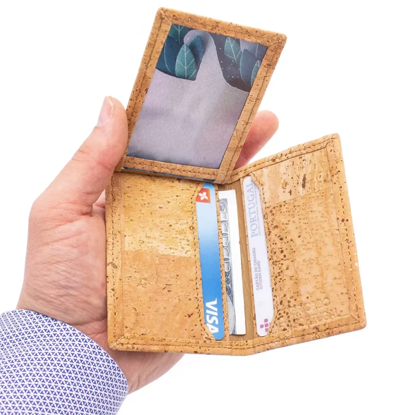 Korková peněženka na karty Dehesa brown