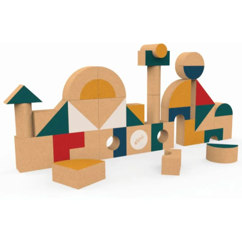 Elou korkové kostky Shapes
