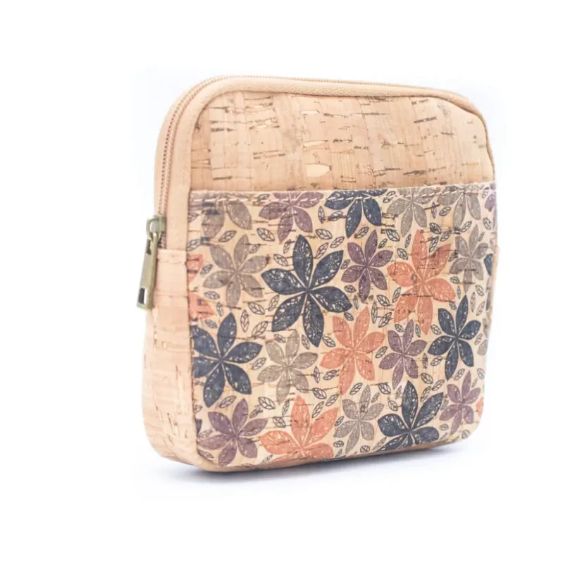 Korková peněženka na mince Pattern