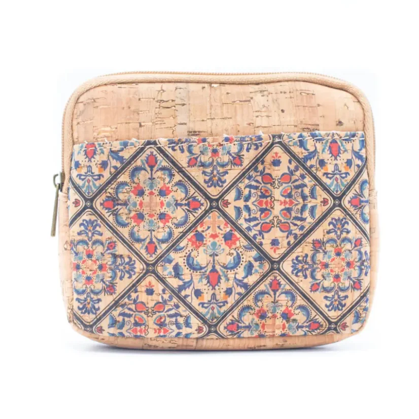 Korková peněženka na mince Pattern