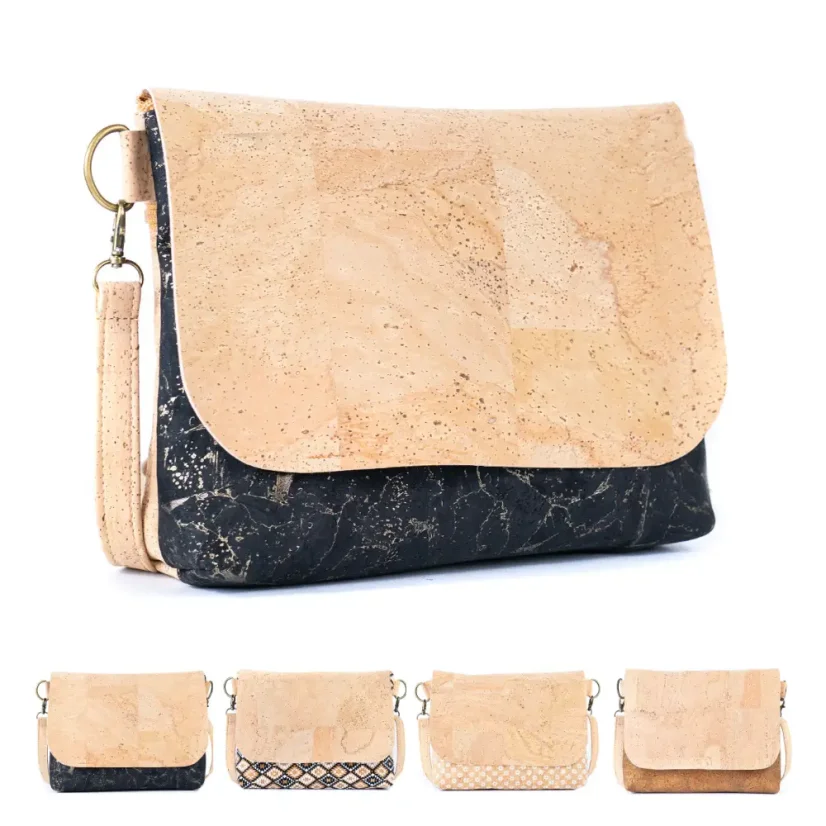 Korková crossbody kabelka Flap