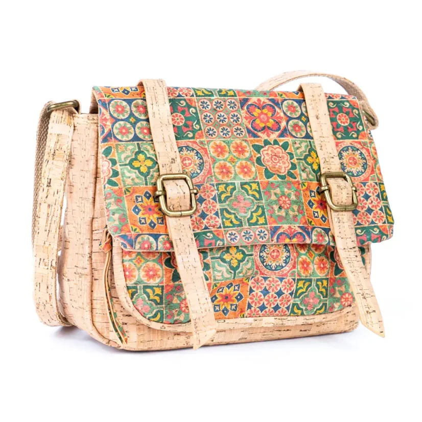 Korková crossbody kabelka Multi - Vzor: Y8