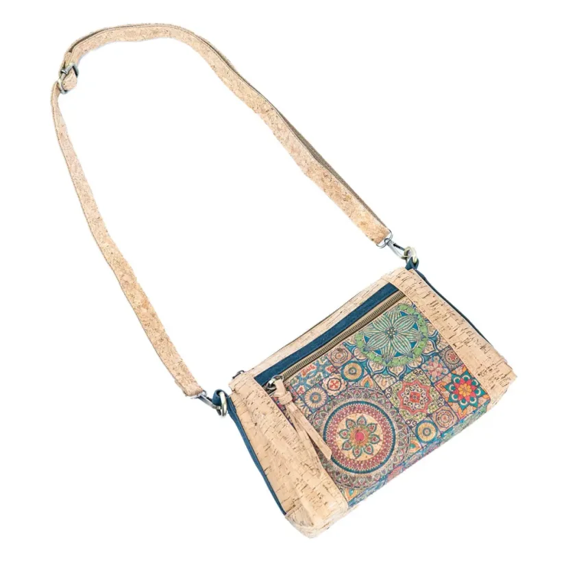 Korková crossbody kabelka Mandala