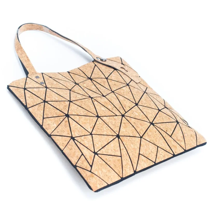 Velká korková kabelka Geometric