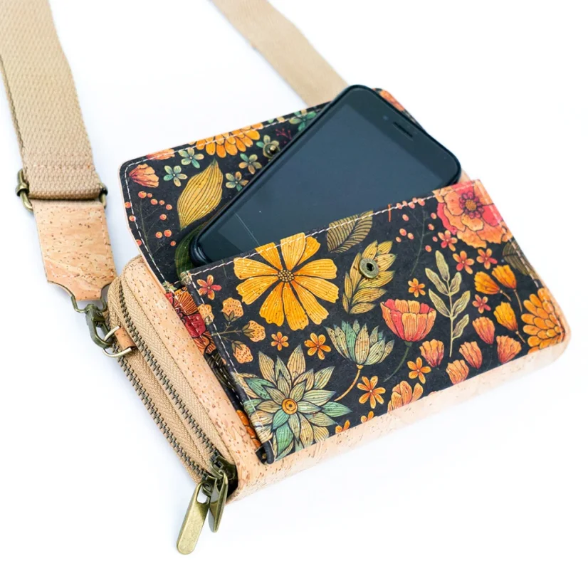 Korková crossbody kabelka na mobil Eco-Chic