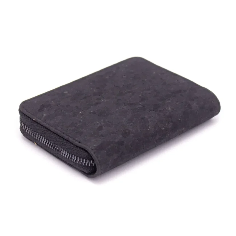 Korková peněženka Mini black