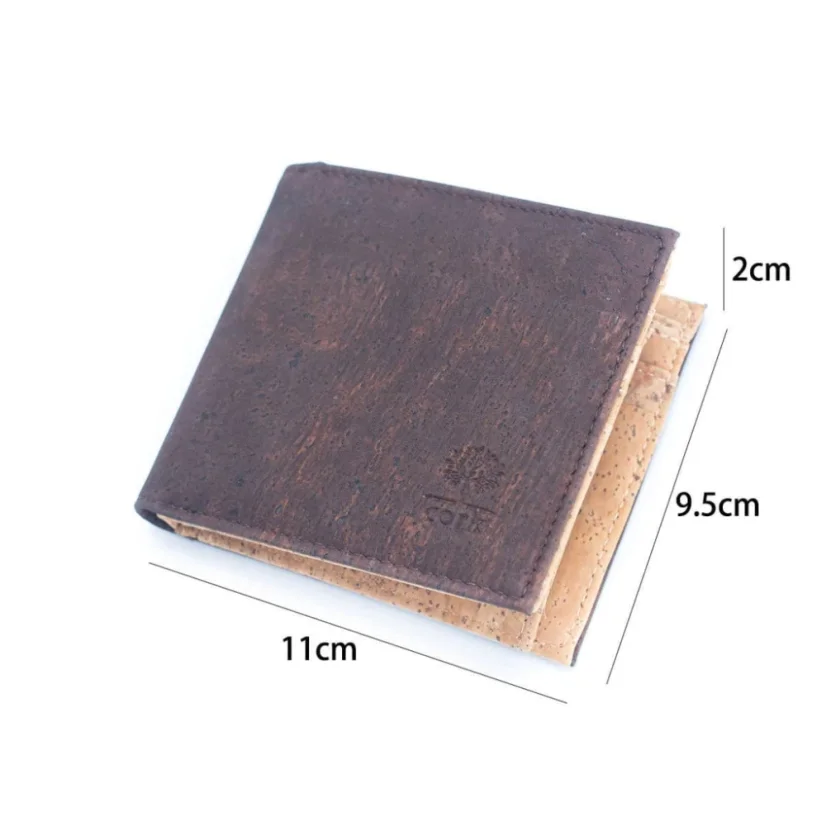 Pánská korková peněženka Brown s RFID