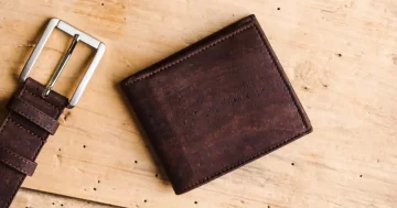 Pánské korkové peněženky - Barva - Černá