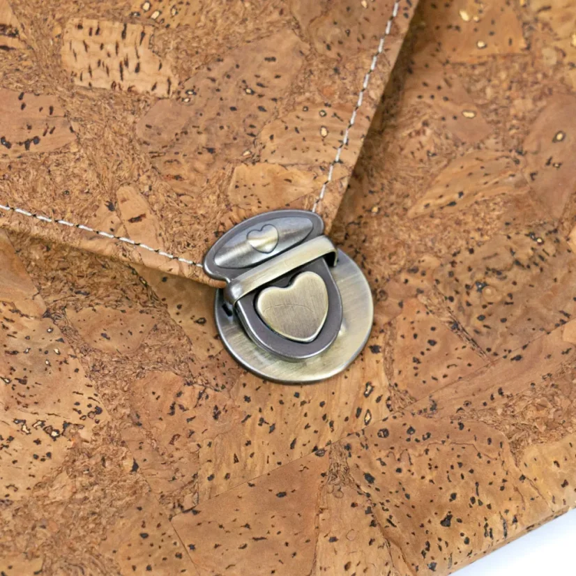 Korková crossbody kabelka s širokým popruhem