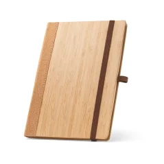 Linkovaný zápisník s deskami z bambusu a korku