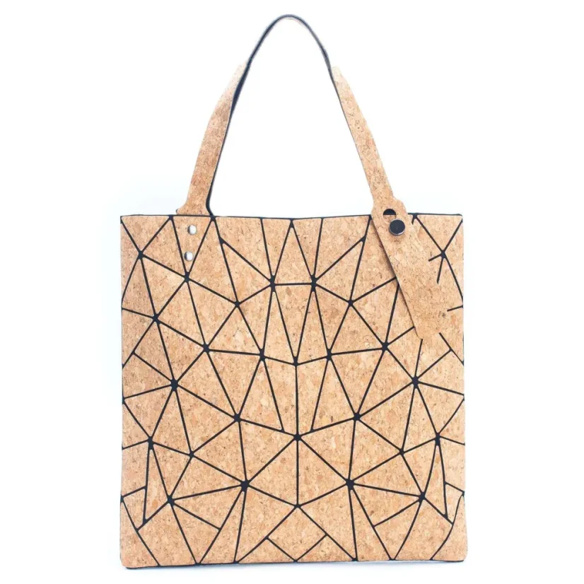 Velká korková kabelka Geometric