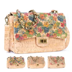Korková crossbody kabelka Button
