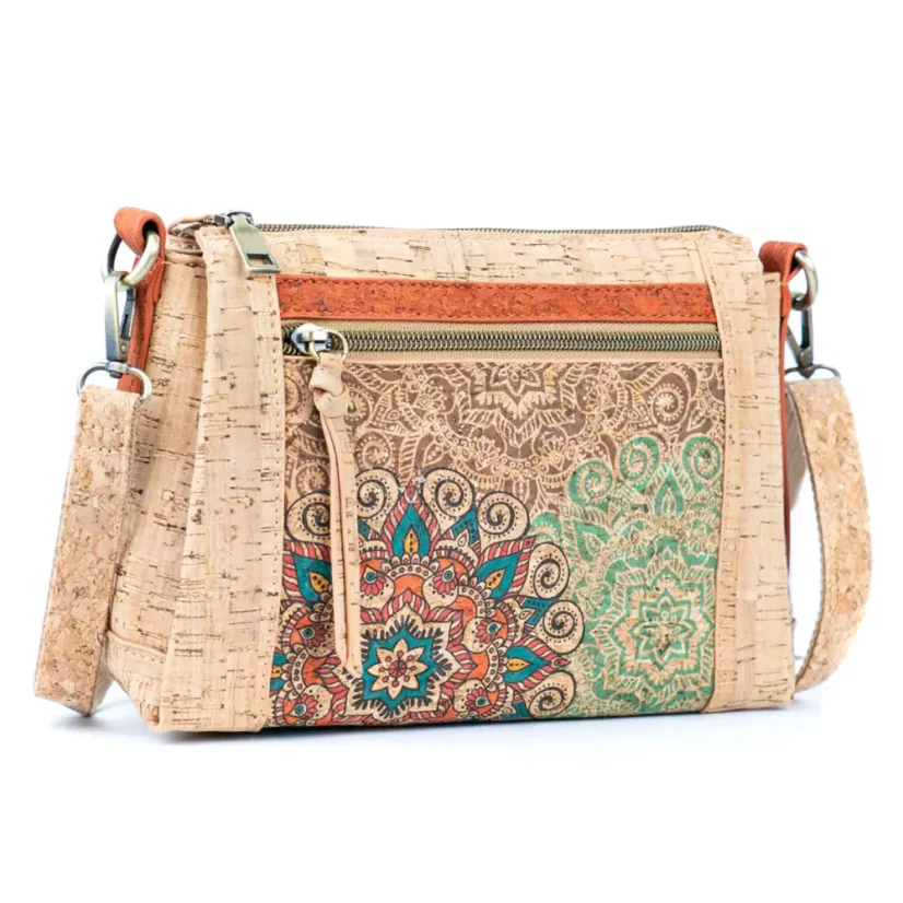 Korková crossbody kabelka Mandala