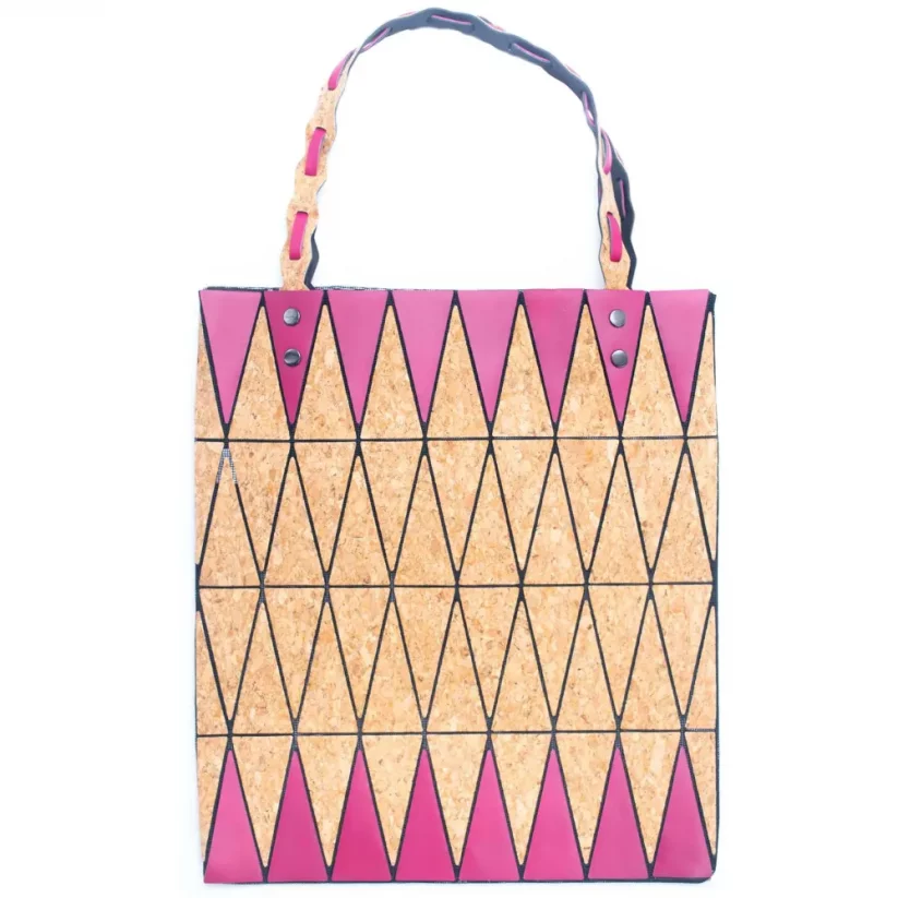 Korková kabelka Shopping tote bag geometric