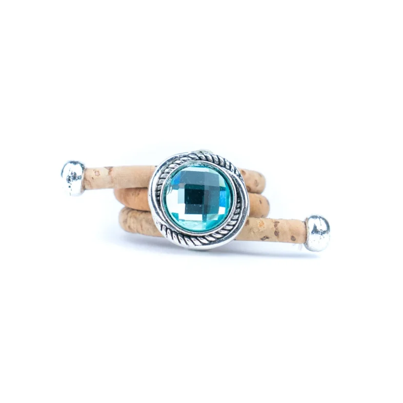 Korkový prsten Crystal