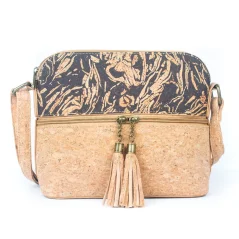 Korková crossbody kabelka Tassel