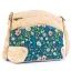 Korková crossbody kabelka se třemi zipy