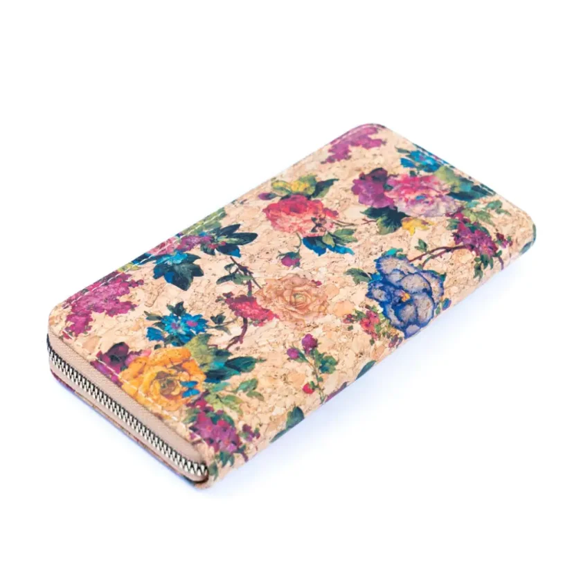 Dámská korková peněženka Floral