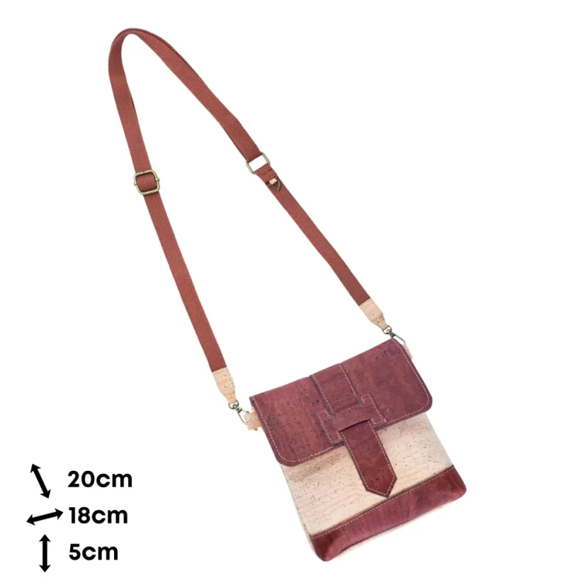 Korková crossbody kabelka Double-Sided