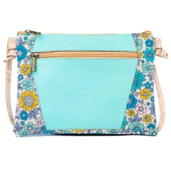 Korková crossbody kabelka Floral Trim