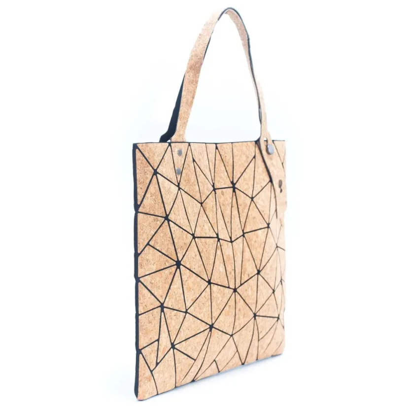 Velká korková kabelka Geometric