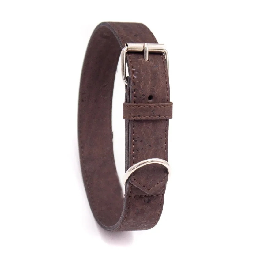 Korkový obojek pro psy Elegant brown