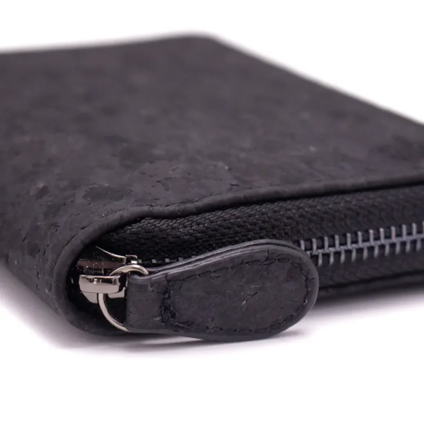 Korková peněženka Mini black