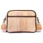 Korková crossbody kabelka s růžovým popruhem