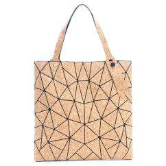Velká korková kabelka Geometric