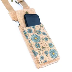Korková taštička na mobil Printed
