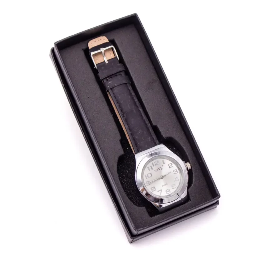 Pánské korkové hodinky Elegant black